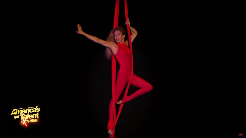 Erika Lemay Extreme Aerial Silks Performance on Amerca's Got Talent Extreme